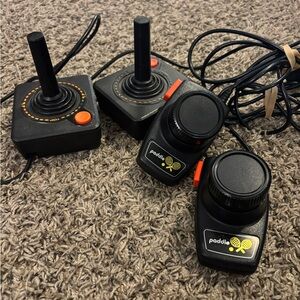 Vintage Gaming Joysticks and Paddles